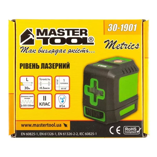 Уровень лазерный Master Tool 30 м ±03 мм/м (30-1901)