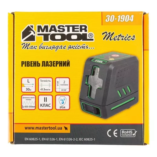 Уровень лазерный Master Tool 30 м ±03 мм/м (30-1904)
