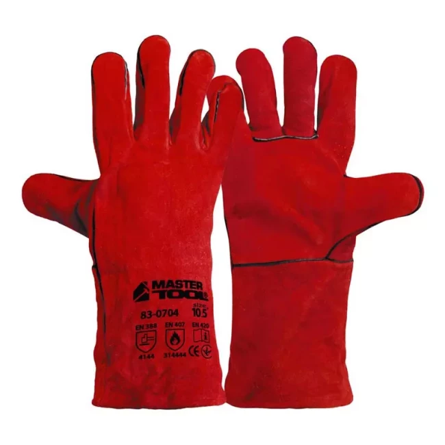 Перчатки Master Tool краги сварщика красные (83-0704doz)