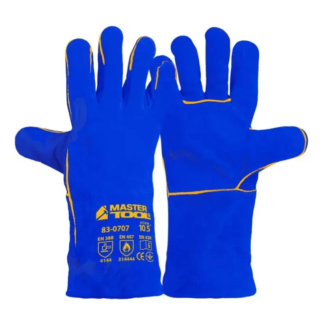 Рукавички Master Tool краги зварювальника сині (83-0707doz) Рукавички Master Tool краги зварювальника сині (83-0707doz)
