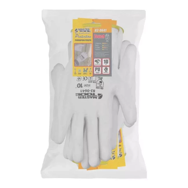 Перчатки Master Tool трикотажные белые 12 пар (83-0641doz)