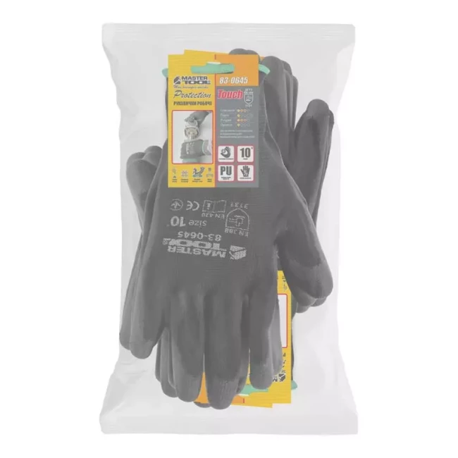 Перчатки Master Tool трикотажные черные 12 пар (83-0645doz)