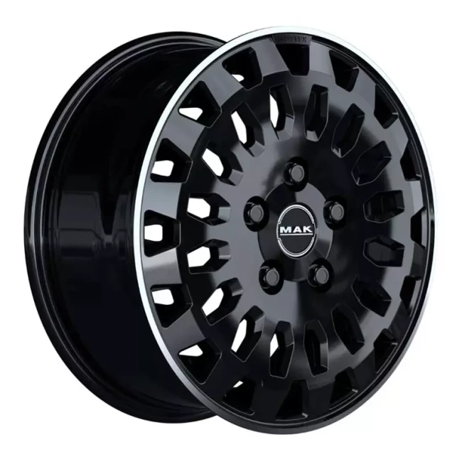 Диск MAK OVERLAND (R17 7 5x120 60 65,1) GLOSS BLACK MIRROR RING