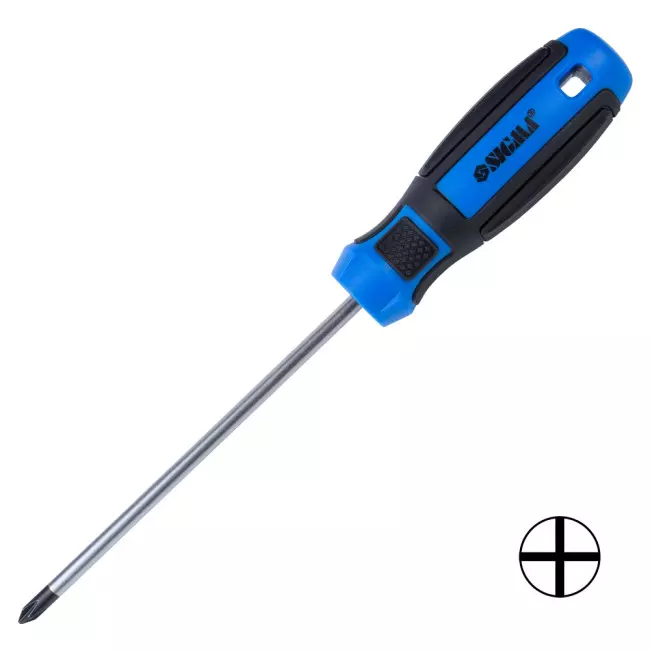 Отвертка крестовая SIGMA PH 1х125мм CrV Mega (4009381) Отвертка крестовая SIGMA PH 1х125мм CrV Mega (4009381)