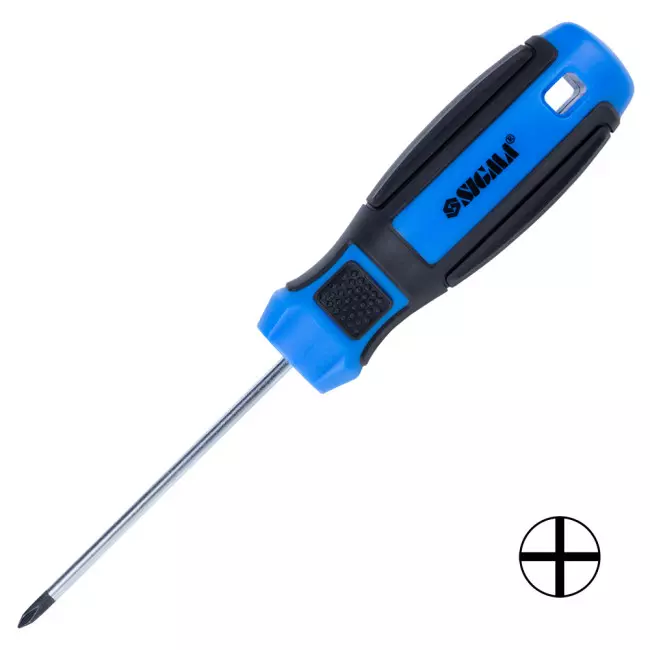 Отвертка крестовая SIGMA PH 0х75мм CrV Mega (4009311) Отвертка крестовая SIGMA PH 0х75мм CrV Mega (4009311)
