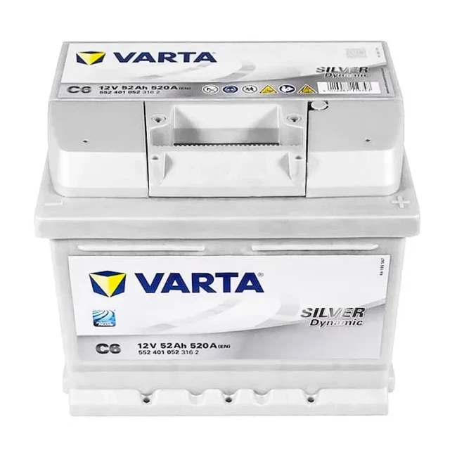Автомобильный аккумулятор VARTA Silver Dynamic C6 6CT-52Ah АзЕ (552401052)