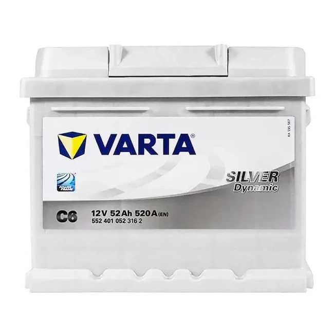 Автомобильный аккумулятор VARTA Silver Dynamic C6 6CT-52Ah АзЕ (552401052)
