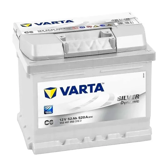 Автомобильный аккумулятор VARTA Silver Dynamic C6 6CT-52Ah АзЕ (552401052)