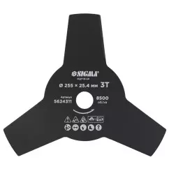 Нож SIGMA для триммера 255х25.4мм 3Т (5624311)