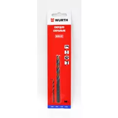 Сверло спиральное по металлу WURTH HSS DIN338 в блистере 6мм RED LINE 1шт (0624760901)