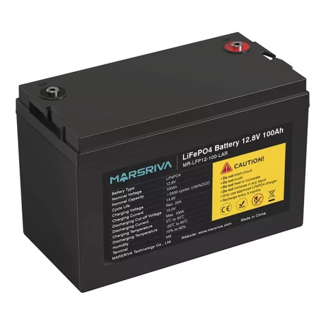 Аккумуляторная батарея MARSRIVA MR-LFP12-100-LAR 12,8V/100Ah