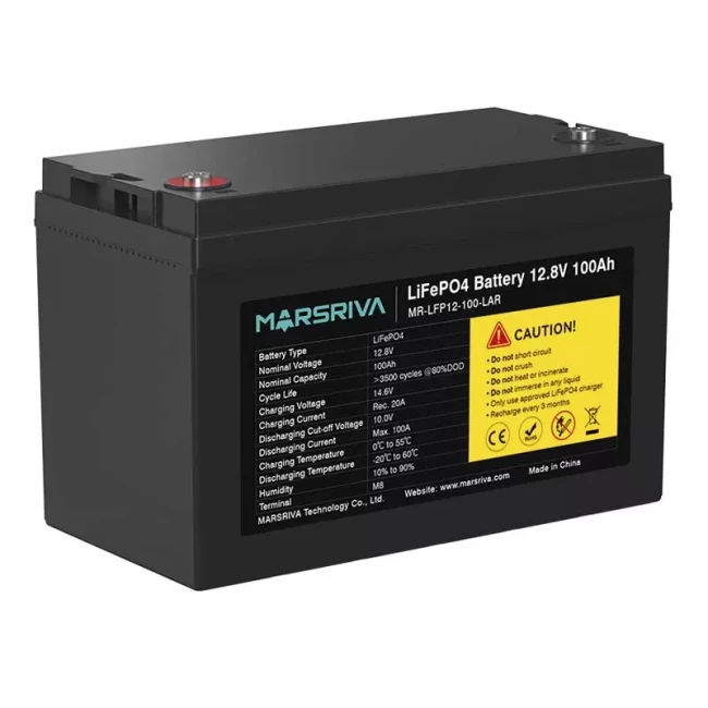 Аккумуляторная батарея MARSRIVA MR-LFP12-100-LAR 12,8V/100Ah
