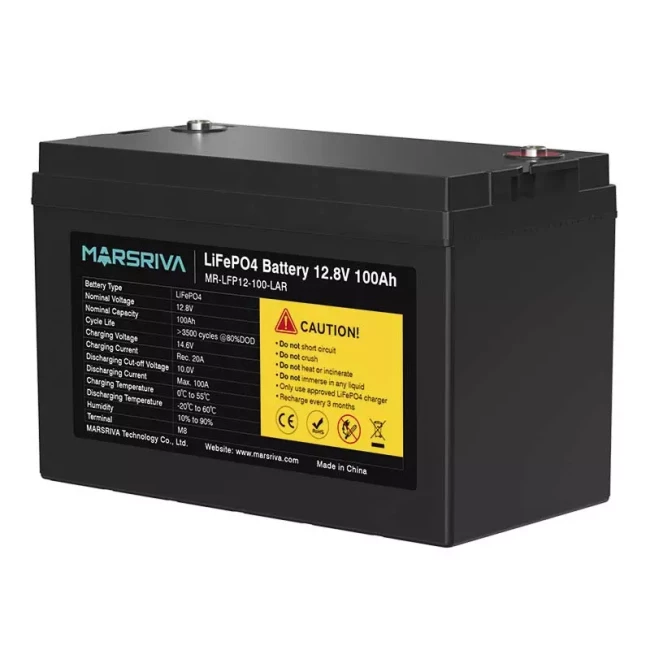 Аккумуляторная батарея MARSRIVA MR-LFP12-100-LAR 12,8V/100Ah Аккумуляторная батарея MARSRIVA MR-LFP12-100-LAR 12,8V/100Ah