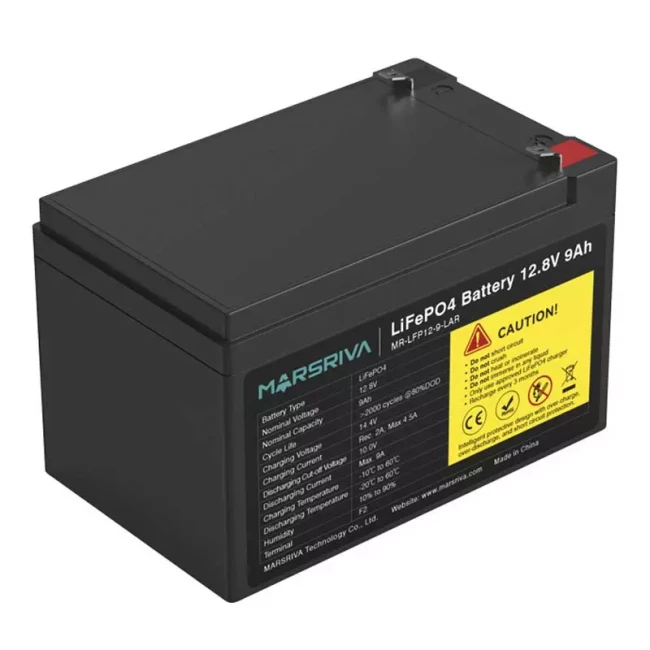 Аккумуляторная батарея MARSRIVA MR-LFP12-9-LAR 12,8V/9Ah