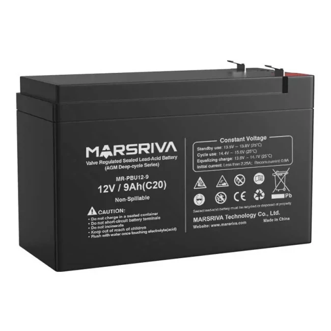 Аккумуляторная батарея MARSRIVA MR-PBU12-9 12V/9Ah Аккумуляторная батарея MARSRIVA MR-PBU12-9 12V/9Ah