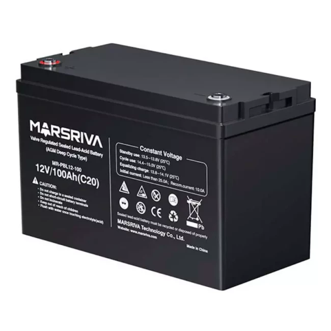 Акумуляторна батарея MARSRIVA MR-PBL12-100 AGM 12V/100Ah