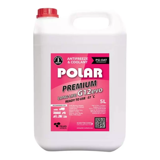 Антифриз Polar Premium Long-Life evo G12 -37°C красный 5л (324930)