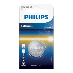 Батарейка Philips CR2450 Lithium (CR2450/10B)