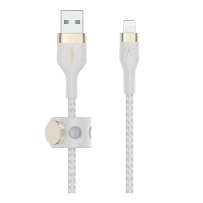 Кабель Belkin USB-A Lightning белый (CAA010BT1MWH)