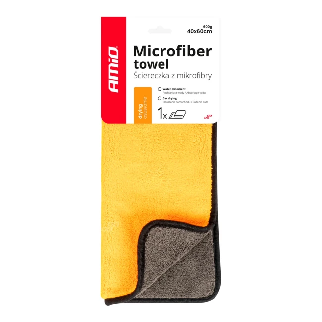 Полотенце из микрофибры для сушки AMiO 40x60см 600г/м2 (03753)