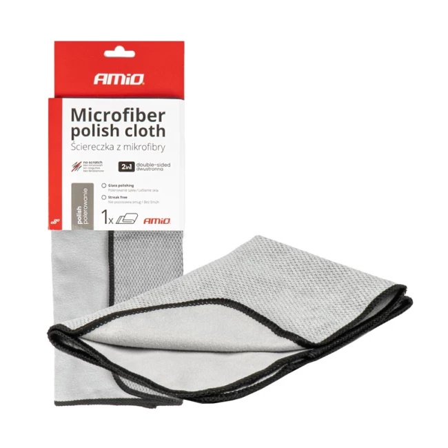 Салфетка из микрофибры для полировки AMiO 30х40 см 230г/м2 (03975)