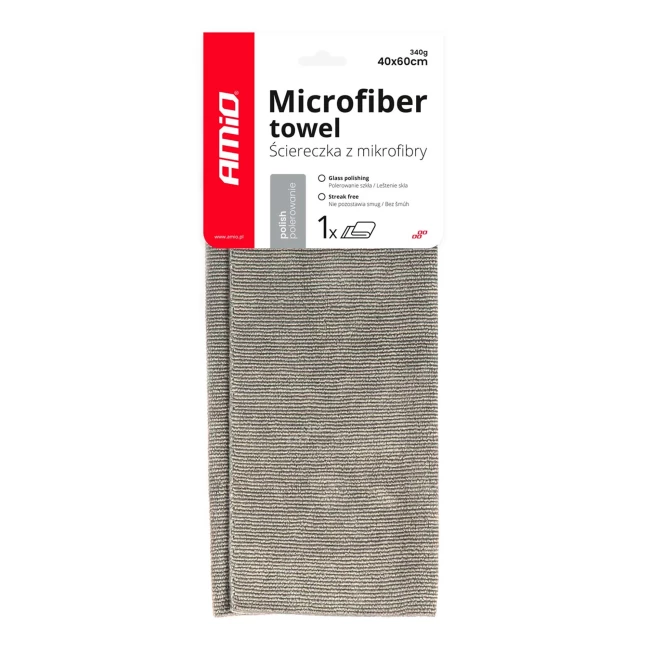 Салфетка из микрофибры для полировки AMiO 40x60см 340г/м2 (03743) Салфетка из микрофибры для полировки AMiO 40x60см 340г/м2 (03743)