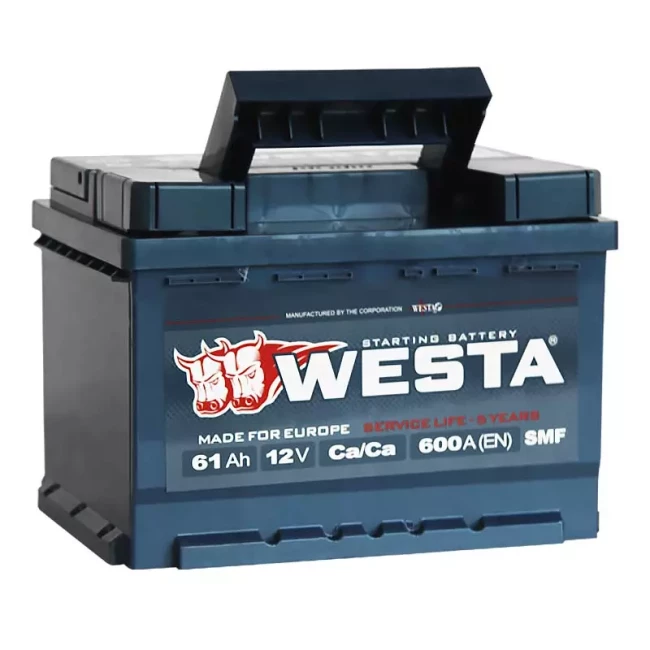 Автомобильный аккумулятор WESTA 6CT-61Аh АзЕ (WPR610)