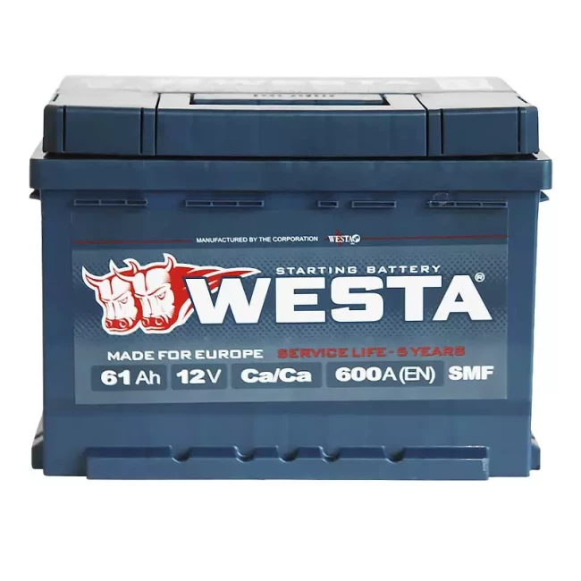 Автомобильный аккумулятор WESTA 6CT-61Аh АзЕ (WPR610)