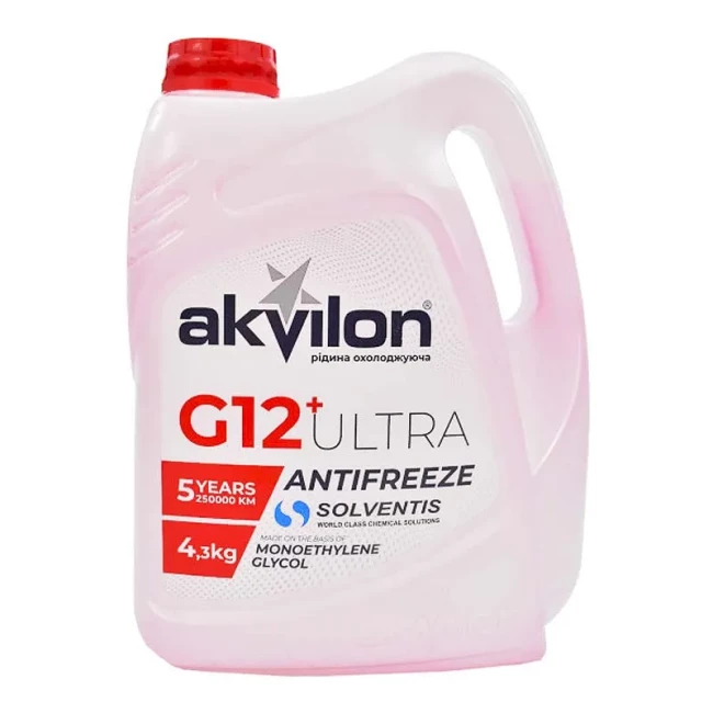 Антифриз Akvilon ANT ULT G12+ -37°C красный  4,3л (AKVILONANTULTRED43KG)