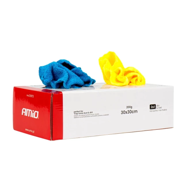 Набор салфеток из микрофибры AMiO 30х30см 200г/м2 30шт. (03973) Набор салфеток из микрофибры AMiO 30х30см 200г/м2 30шт. (03973)