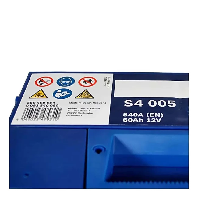 Автомобильный аккумулятор BOSCH S4 005 6CT-60Ah АзЕ (0092S40050)