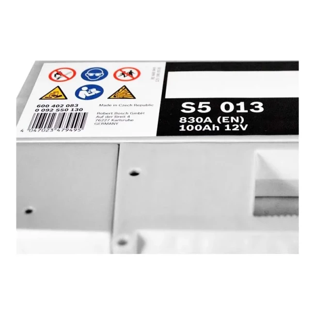 Автомобильный аккумулятор BOSCH S5 013 6CT-100Ah АзЕ (0092S50130)
