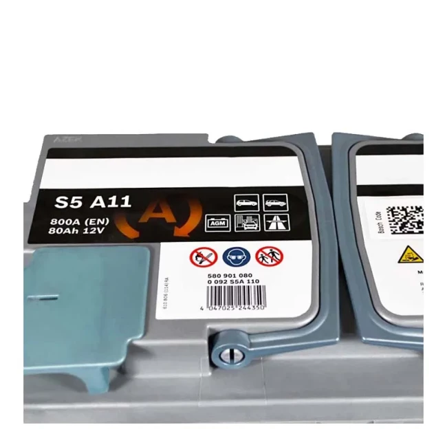 Автомобильный аккумулятор BOSCH S5 A11 6CT-80Ah АзЕ (0092S5A110)