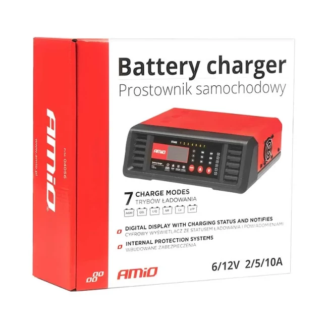 Зарядное устройство AMiO 10A 6V/12V (04056)
