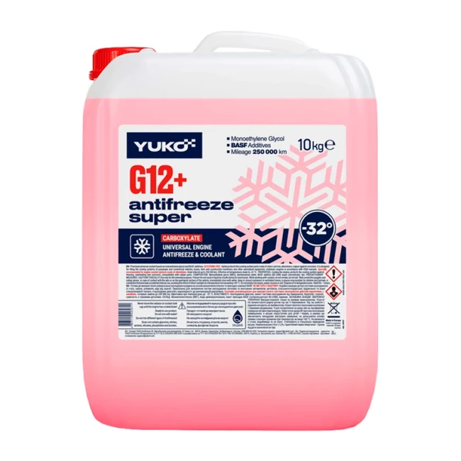 Антифриз Yuko-32 Super G12+ красный 10 л 10 кг (4823110405611)