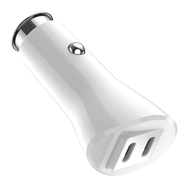 Автомобільний зарядний пристрій AMiO 2xUSB-C 40W (03884/038840)