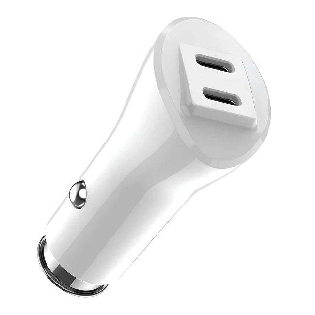 Автомобільний зарядний пристрій AMiO 2xUSB-C 40W (03884/038840)
