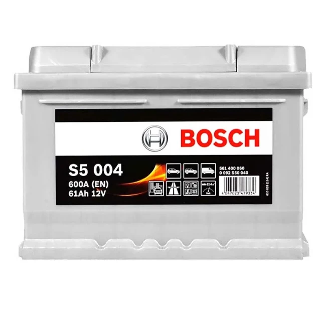 Автомобильный аккумулятор BOSCH S5 004 6CT-61Ah АзЕ (0092S50040)
