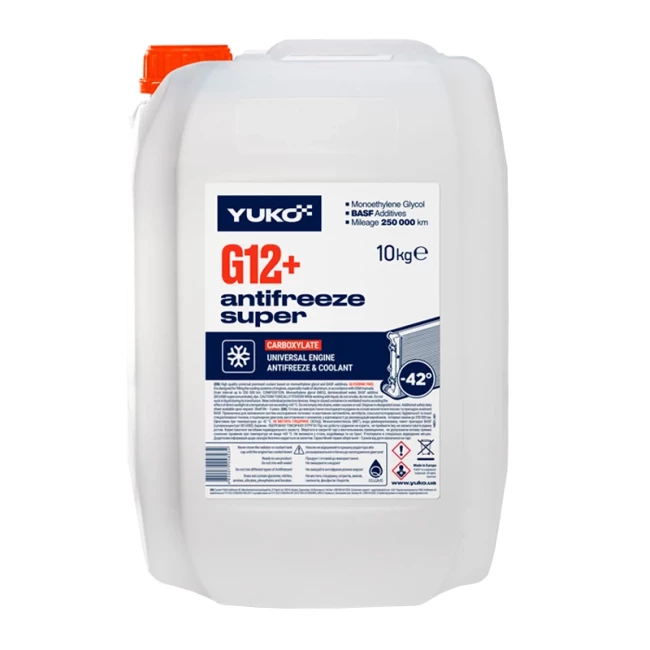 Антифриз Yuko Concentrate Super G12+ червоний 9 л 10 кг (4823110400678)
