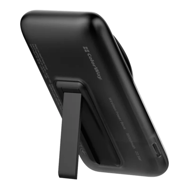 Универсальная мобильная батарея ColorWay MagSafe 10000 mAh Black (CW-PB100LPA3BK-WPDD)