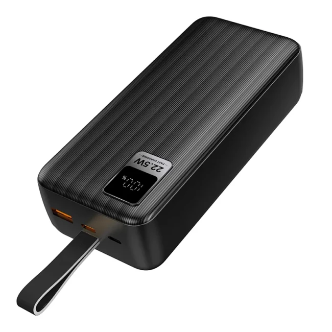 Универсальная мобильная батарея ColorWay Digital Display 30000 mAh Black (CW-PB300LPC5BK-PDD)