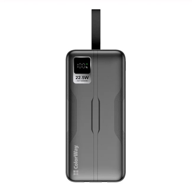 Универсальная мобильная батарея ColorWay Digital Display 50000 mAh Black (CW-PB500LPC5BK-PDD)