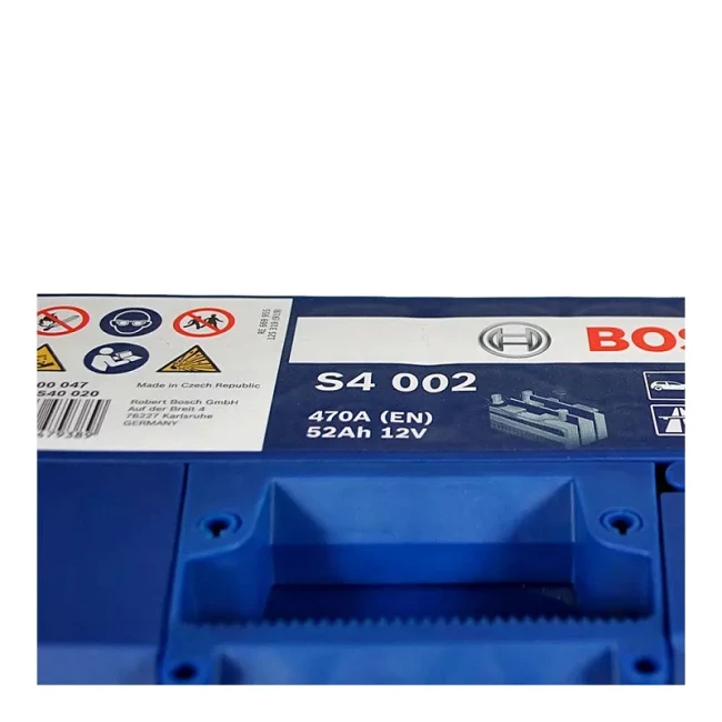 Автомобільний акумулятор BOSCH S4 002 6CT-52Ah АзЕ (0092S40020)