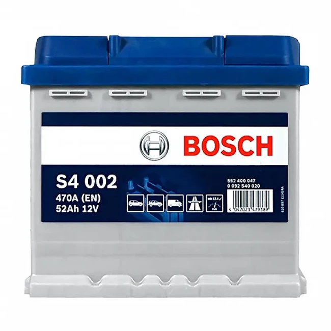 Автомобільний акумулятор BOSCH S4 002 6CT-52Ah АзЕ (0092S40020)
