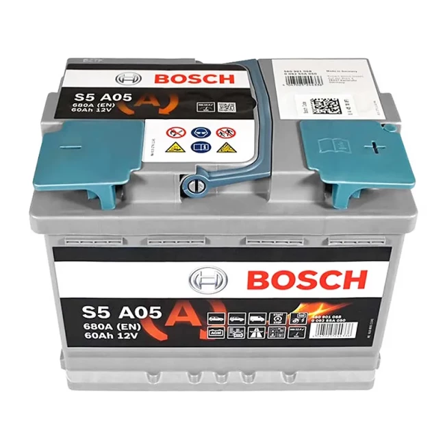 Автомобильный аккумулятор BOSCH S5 A05 6CT-60Ah АзЕ (0092S5A050)