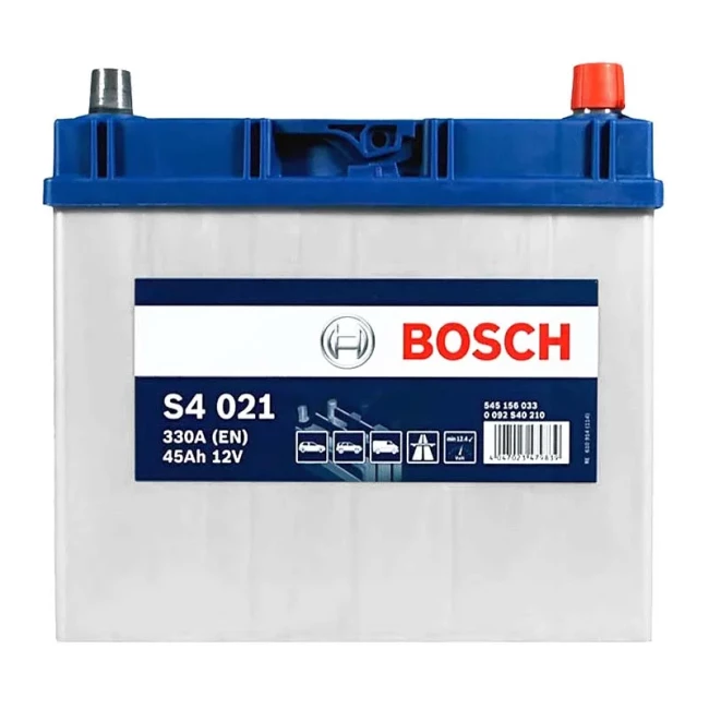 Автомобильный аккумулятор BOSCH S4 021 6CT-45Ah Asia АзЕ (0092S40210)