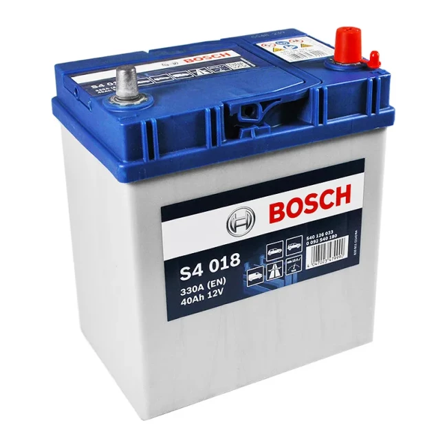 Автомобильный аккумулятор BOSCH S4 018 6CT-40Ah Asia АзЕ (0092S40180)