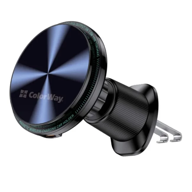 Беспроводное зарядное устройство СolorWay MagSafe 360° Air Vent 15W Black (CW-CHMW042Q-BK)