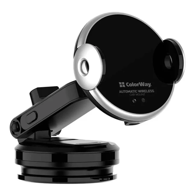 Беспроводное зарядное устройство ColorWay AutoSense Car Wireless Charger 15W Black (CW-CHAW039Q-BK)