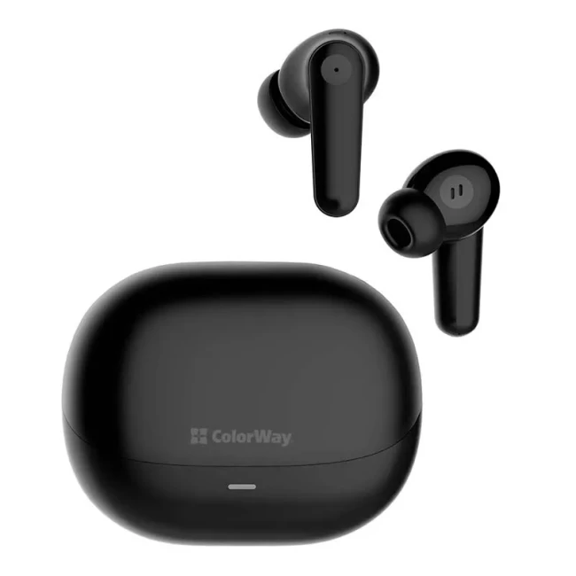 Bluetooth-гарнітура СolorWay Slim TWS-1 Earbuds Long Life Black (CW-TWS1BK1)